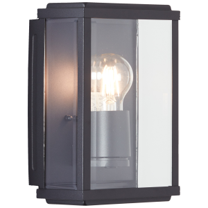 Design Außenwandlampe Schwarz - IP44 Spritzwasserschutz Haustür Garten