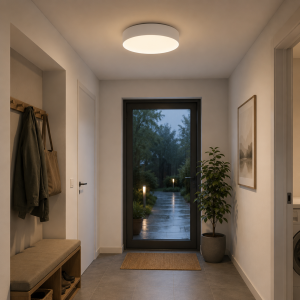 LED Deckenleuchte, Ø 39 cm, 2200 lm, 3000-6500 K, dimmbar, CCT, weiß