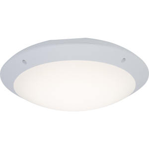 LED Außen Wand- und Deckenlampe, Ø 31 cm, 12 W, 1400 lm, IP66, weiß