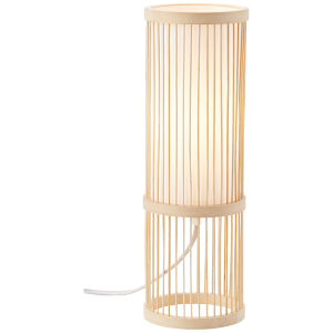 Tischlampe, 36 cm Höhe, Ø 12 cm, E27, max. 40 W, Bambus/Textil