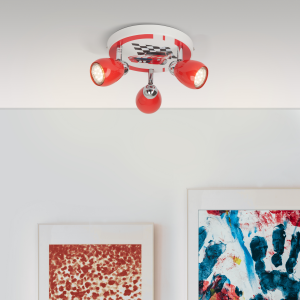LED Deckenstrahler im Racingdesign mit warmweißem Licht