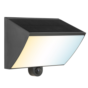 Bewegungsmelder, Solar, Akkubetrieb, LED 900lm, 2700-6500 K, schwarz