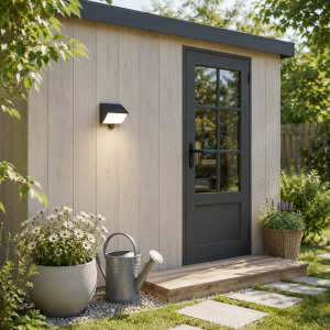 Bewegungsmelder, Solar, Akkubetrieb, LED 900lm, 2700-6500 K, schwarz