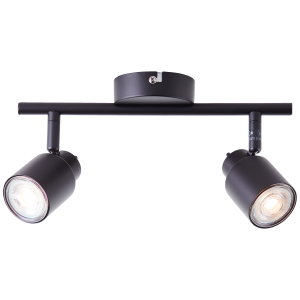Spotrohr, schwenkbar, 15 x 33 cm, 2 x GU10, 4,5 W, 345 lm, inkl. LEDs