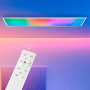 LED Aufbaupaneel, 120 x 30 cm, 3700 lm, 3000-6500 K, IC RGB, dimmbar