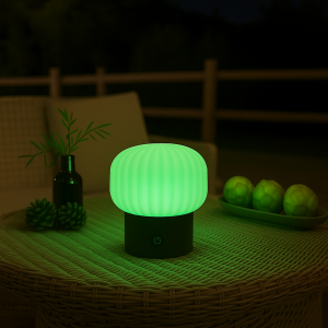 Akku Tischlampe, 14cm, 280 lm, 2700 K, RGB, dimmbar, Wireless Charging