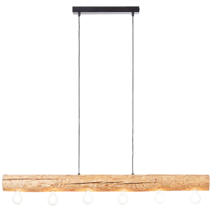 Hängelampe, 105 x 115 x 10 cm, 6 x E27, max. 25 W, höhenverstellbar