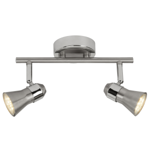 LED Spotrohr, 14 x 32 cm, GU10, 3 W, 300 lm, Köpfe schwenkbar, Metall