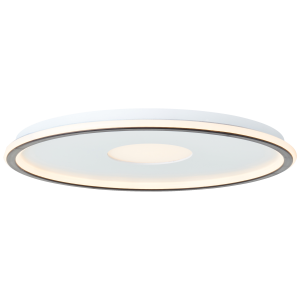 LED Deckenlampe, Ø 51 cm, 5400 lm, dimmbar, CCT, weiß/schwarz