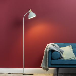 Stehlampe, schwenkbar, 150 x 25 x 35 cm, E27, max. 40 W, hellgrün