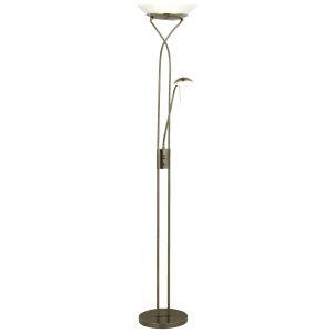 LED Deckenfluter, Lesearm, 180 cm Höhe, 2500 lm, 3000 K, Drehdimmer