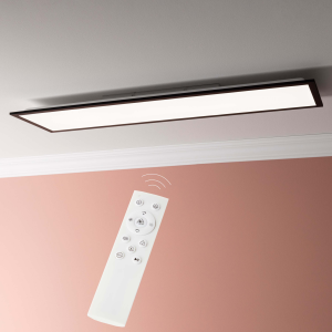 LED-Paneel, 100 x 25 cm, 3400 lm, dimmbar, 3000-6500 K, CCT, schwarz