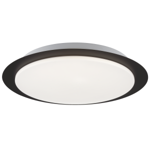 Ø 33 cm, 6,5 cm Höhe, 1300 lm, 4000 K, schlankes Design, schwarz