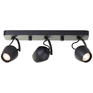 45 cm Breite, 3x GU10, 350 lm, 3000 K, warmweiß, dimmbar, Metall