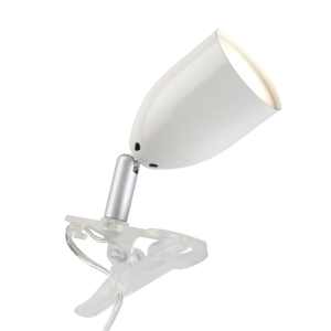 LED Klemmleuchte, schwenkbar, 11x17 cm, GU10, 300 lm, inkl. LED, weiß