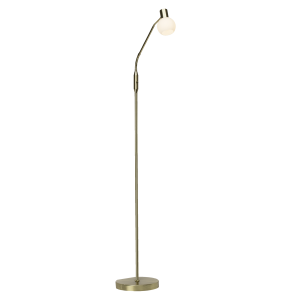 LED Stehlampe, 140 cm Höhe, Ø 22,5 cm, E14, Flexarm einstellbar