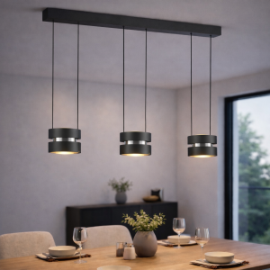 LED Reihen Hängelampe mit 3 Stufen Dimmer - 110,5 x 12,4 x 180 cm