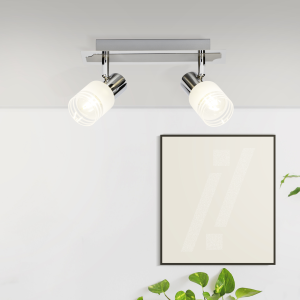 Schwenkbarer LED Spotbalken, 15 x 35 x 7 cm, E14, 400 lm, 2700 K