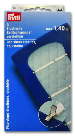 Betttuchspanner, elastisch, verstellbar, 3 Stk.