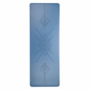 Design Yogamatte, «PHÖNIX Tribal» bau, 185 x 66cm / 4mm
