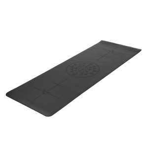 Design Yogamatte «PHÖNIX Yantra» schwarz, 185 x 66cm / 4mm