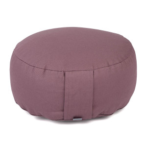 Meditationskissen «Rondo ECO» Bio-Baumwolle. Dinkelhülsen dusty purple