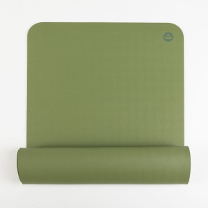 Naturkautschuk Yogamatte «EcoPro Standard» 185 x 60cm / 4mm farngrün