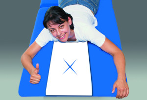 «Favorit-X» 100 Stk. Kopfteil-Einwegauflagen mit X-Schlitz