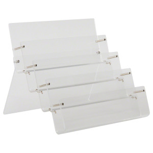 Ständer/Display für Geschenkgutscheine, Plexiglas, 4 Fächer