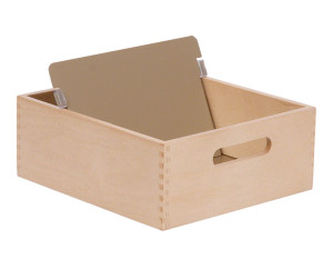 Karteikarten-Box aus Holz 500-900 Karten, DIN A5