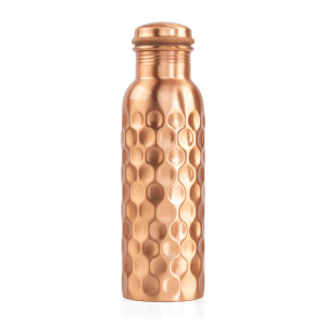 Trinkflasche aus Kupfer, Design Gehämmert, 800 ml