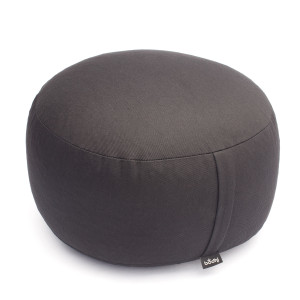 Meditationskissen «Rondo Classic» Made in Germany, Grösse Standard, Dinkelhülsen-Füllung anthrazit