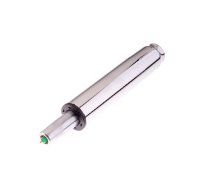 Bürostuhl-Gasfeder, Länge 230 mm, Hubbereich ca. 288 - 418 mm, Hub 130 mm, verchromt