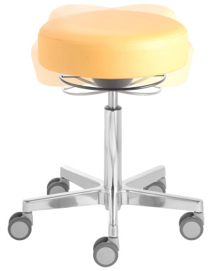 Rollhocker «Puffi Le Mans ERGO» extrahoch 53 - 73cm