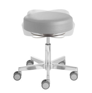 Rollhocker «Puffi Le Mans ERGO» Standard-Höhe 48 - 61cm