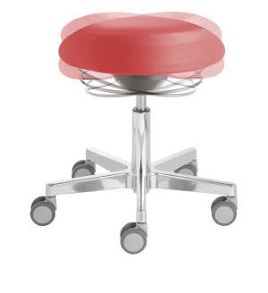 Rollhocker «Puffi Le Mans kvx ERGO» Standard-Höhe 46 - 59cm