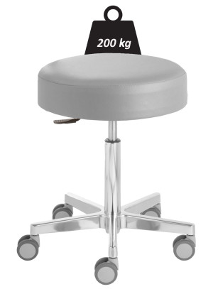 Rollhocker «Puffi Le Mans heavy» extrahoch 53 - 73cm, für hohe Belastung