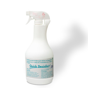 «Quick Desinfect » alkoholfreies Desinfektionsmittel & Reinigungsmittel Sprayflasche 1000ml Fertiglösung