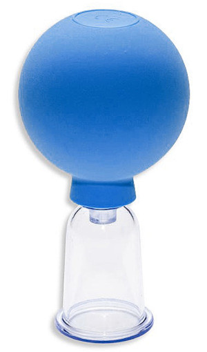 Acryl-Schröpfglas Ø 2.5 cm mit Saug-Ball