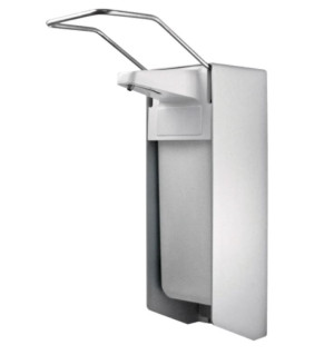 Armhebel-Spender 500 ml aus ALU für Desinfektionsmittel, Seife etc.