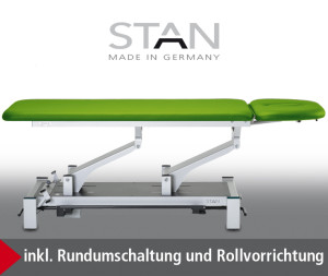 «STAN-2e» elektr. Behandlungsliege, 2-teilge Liegefläche - CE -