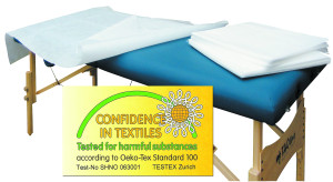 10 Stk. WASCHBARE Vliesauflagen «PRO» 68 g/m² - 90x200cm - Waschfaserlaken - Öko-Tex Standard 100