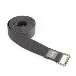 Yoga-Gurt «ASANA BELT» mit Schiebeschnalle anthrazit