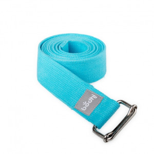 Yoga-Gurt «ASANA BELT» mit Schiebeschnalle aqua