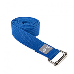 Yoga-Gurt «ASANA BELT» mit Schiebeschnalle blau