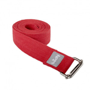 Yoga-Gurt «ASANA BELT» mit Schiebeschnalle weinrot