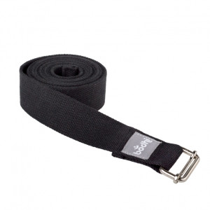 Yoga-Gurt «ASANA BELT» mit Schiebeschnalle schwarz