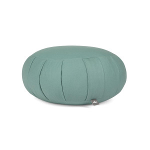 Meditationskissen «ZAFU ECO» Bio-Baumwolle, Dinkelhülsen-füllung mineral blue