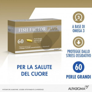 Alfasigma Spa Fish Factor Plus Omega 3 Cuore E Circolazione 60 Perle Grandi