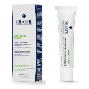 Rilastil Acnestil Crema Mat Idratante Sebo-Normalizzante 40 Ml